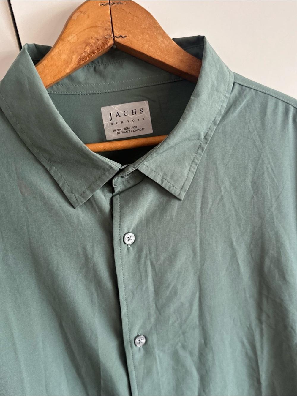 Jachs Men's Sage Green Button-Down Shirt